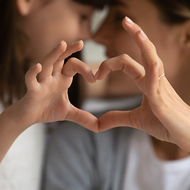 Hands making a heart shape